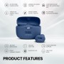 JBL Tune 130 NC TWS Auriculares inalámbricos In Ear True Wireless Bluetooth IPX4 con micrófono incorporado para música, deportes