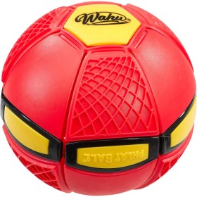 Wahu - PHLAT BALL Junior - Rojo - Mini Frisbee Transformable en Balón - Juguetes de Exterior para Niños Desde 5 Años - 10,2 cm