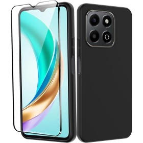 Heioloo Funda para Honor X6b Carcasa Antigolpes Anti-Arañazos TPU de Silicona Suave Case Cover + [1 Piezas] Cristal Templado