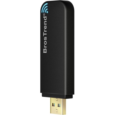 BrosTrend Linux Adaptador WiFi USB 1200Mbps, Linux USB WiFi Soporta Ubuntu, Mint, Debian, Kubuntu, MATE, Zorin, PureOS,