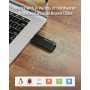 BrosTrend Linux Adaptador WiFi USB 1200Mbps, Linux USB WiFi Soporta Ubuntu, Mint, Debian, Kubuntu, MATE, Zorin, PureOS,