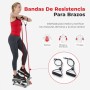 Sunny Health & Fitness Stepper de bajo Impacto para Entrenamiento Completo con Bandas de Resistencia - SF-S0978