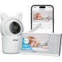ieGeek Camara Vigilancia Bebe 360º Type-C 1080P Vigilabebes con Camara, 4,3" 3000mAh Pantalla LCD, App Remoto, 4X, Voz Dual,