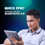 JBL Tune 215 Auriculares inalámbricos con Bluetooth, Sonido Pure Bass y conexión multipunto, batería de 16 horas con carga