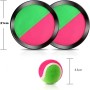 ISIGNO Paletas y Bola de Velcro Juego de Catch-Ball Juego de Pelota de Velcro Juego de Lanzamiento y Captura Deportivo 2 Paletas