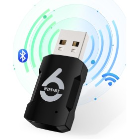 RENGOGA Antena WiFi USB Bluetooth AX900Mbps - Adaptador Red Dual Band 2.4G/5GHz 5.3 para PC/Laptop - Receptor USB 2.0 Compatible