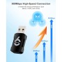 RENGOGA Antena WiFi USB Bluetooth AX900Mbps - Adaptador Red Dual Band 2.4G/5GHz 5.3 para PC/Laptop - Receptor USB 2.0 Compatible