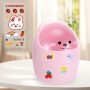 Mini Papelera Escritorio, Pequeño Design Cubos Basura con Lindas Pegatinas, Mini Cubo de Basura, Papelera Sobremesa, Mini Bote