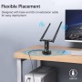 Adaptador WiFi USB para PC, Antena WiFi 12000Mbps de Doble Banda 2,4GHz y 5GHz, USB 3.0 Receptor Wi-Fi de Largo Alcance para PC