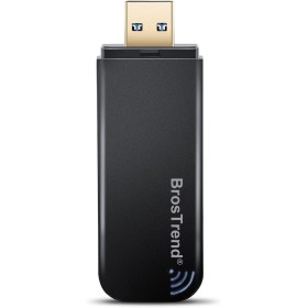 BrosTrend Adaptador WiFi 1200Mbps, Soporta Windows 11/10/8/7, Velocidad de Red Inalámbrica de Banda Dual 5 GHz a 867 Mbps, 2.4