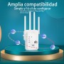 Amplificador de Señal WiFi,1200Mbs 2.4/5.0Ghz Doble Frecuencia, Repetidor WiFi, Extensor de Señal WiFi con 4 Antenas, Los