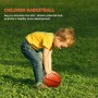 TOYANDONA Mini Pelota de Baloncesto de Piscina de 4 Pulgadas 3 Pelotas Inflables de Baloncesto de Goma para Niños Pequeños Niños