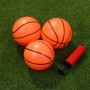 TOYANDONA Mini Pelota de Baloncesto de Piscina de 4 Pulgadas 3 Pelotas Inflables de Baloncesto de Goma para Niños Pequeños Niños
