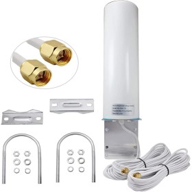 ZHITING Antena 4G LTE Exterior Mimo Omnidireccional 698-2700 MHz Conector SMA con Adaptador CRC9 TS9,Ganancia hasta 12 dBi,para
