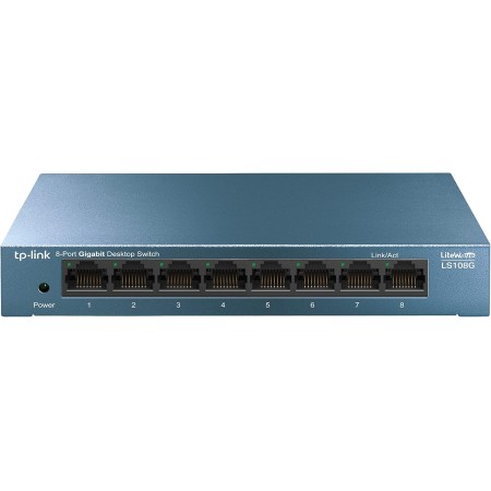 TP-Link LS105G - Switch Ethernet 5 Puertos (10/100/1000Mbps), Switch Gigabit, Switch WiFi, Carcasa metálica, Ultraligero,