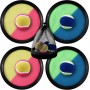 Juego de Bolas de Atrapar Viene con 4 Velcro Ball Paddles y 4 Velcro Ball+1 Bolsa de Almacenamiento，para niños de 3 4 5 años,