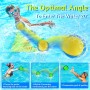 KutaKuta 4 Piezas Water Bouncing Ball, Juego de 2 Bolas y 2 Discos para Saltar en el Agua con 5.6 CM de Diámetro, Pelota de