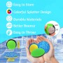 KutaKuta 4 Piezas Water Bouncing Ball, Juego de 2 Bolas y 2 Discos para Saltar en el Agua con 5.6 CM de Diámetro, Pelota de