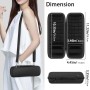 co2CREA Duro Viajar Fundas Caso Cubierta Estuche par JBL Flip 7 FLip6 Flip 5 Altavoz Bluetooth Portátil (Funda Solo,Case Only)