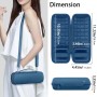 co2CREA Duro Viajar Fundas Caso Cubierta Estuche par JBL Flip 7 FLip6 Flip 5 Altavoz Bluetooth Portátil (Funda Solo,Case Only)