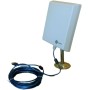 Antena Wonect Exterior Wi-Fi n4000a con 10 Metros de Cable. Apta para Uso en Exteriores e Interiores y Hacer Conexiones