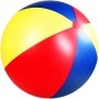 Bola de Playa Gigante, Pelota de Playa Inflable de 47 Pulgadas PVC, Colorida Bola de Playa, Bola de Playa Jumbo Divertida para
