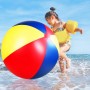 Bola de Playa Gigante, Pelota de Playa Inflable de 47 Pulgadas PVC, Colorida Bola de Playa, Bola de Playa Jumbo Divertida para