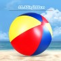 Bola de Playa Gigante, Pelota de Playa Inflable de 47 Pulgadas PVC, Colorida Bola de Playa, Bola de Playa Jumbo Divertida para