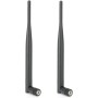 2 x 6DBI Antena WiFi 2.4 G 5G Dual Banda, Cable de Antena Hembra SMA para Red Inalámbrica, Extensor de Alcance Inalámbrico, Dos
