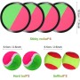 Ulikey Juego de Lanzar y Atrapar Pelotas, Juego de Pelota de Velcro Impermeabile con 4 Paletas y 4 Pelotas, Juego de Lanzamiento