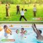 Ulikey Juego de Lanzar y Atrapar Pelotas, Juego de Pelota de Velcro Impermeabile con 4 Paletas y 4 Pelotas, Juego de Lanzamiento