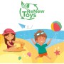 Mondo Toys - Paddles Unicorn - Set de Palas de Playa para Niños - 15040