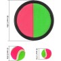 TIMESETL Catch Ball and Toss Set, Catchball Ball de Neopreno, con 4 Discos Catch Ball Ø 18,5 cm + 2 Bolas Ø 6,5 cm + 4 Bolas Ø