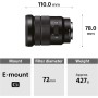 Sony SELP18105G E PZ 18-105mm f/4.0 G - APS-C, Zoom Eléctrico, Color Negro