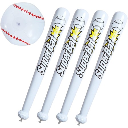 XiXiRan Bate de Beisbol Inflable*80cm, Beisbol Hinchable*30cm, Juguete de Beisbol Inflable, Grande Bate de Beisbol Inflable,
