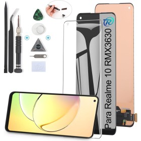 RongZy Pantalla para Realme 10 RMX3630 Táctil LCD de Repuesto Ensamblaje Digitalizador Reemplazo para Realme 10 RMX3630 con
