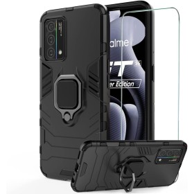 DESCHE compatible para Funda Realme GT Master Edition, Fundas Resistente​y Duradero con Anillo + Cristal Templado, Carcasa