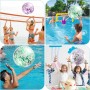 LUMOOM 3 pelotas de agua hinchables, bolas hinchables, con purpurina, 40 cm, pelota de playa, pelota de playa, piscina para