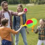YOUYIKE Juego de pelota de velcro, juego de pelota de velcro para niños, juego de 2 remos y 2 bolas de velcro para niños,