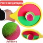YOUYIKE Juego de pelota de velcro, juego de pelota de velcro para niños, juego de 2 remos y 2 bolas de velcro para niños,