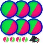 Morcheiong Juego de pelota para lanzar y atrapar, juguetes al aire libre, juegos de playa para niños y familia con 6 palas, 4