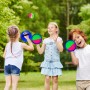 Morcheiong Juego de pelota para lanzar y atrapar, juguetes al aire libre, juegos de playa para niños y familia con 6 palas, 4