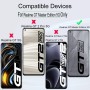 Ibywind Cristal Templado para Realme GT Master Edition, [2 Piezas],con Metálico Protector de Lente de Cámara,Kit de instalación