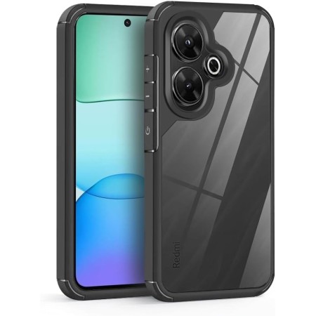 Loyhee Funda para Realme GT 6 / 6T 5G (6.78"), Protección contra Caídas Grado Militar Antigolpes, Carcasa Respaldo Transparente