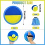 NCTNCX Juego de bolas de velcro, juego de playa, juego de barro, juego de lanzamiento para niños con 4 discos de captura, 4