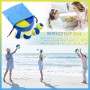 NCTNCX Juego de bolas de velcro, juego de playa, juego de barro, juego de lanzamiento para niños con 4 discos de captura, 4