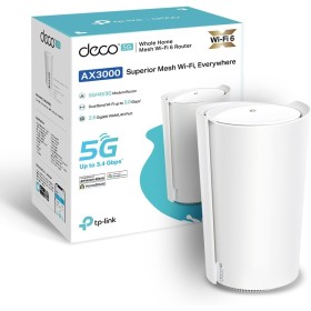 TP-Link Deco X3000-5G LTE - Router Wi-Fi 6 AX3000, tecnología 5G, 1 × 2, Puerto de 5 Gbps + 2 Puertos Gigabit, Compatible con
