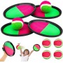Ntwdby Juego de Lanzamiento y Captura, Juego de Bolas de Atrapar, con 4 Paletas y 4 Bolas, Toss Catch Ball Juego de Juguetes,