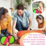 TELAOBAN Juego de Lanzamiento y Captura, Juego de Pelota de Velcro de Lanzamiento con 4 Palas y 4 Bolas, Niños Juego de Bolas de