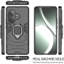 ESTH® Funda para Realme GT 6 5G/Realme GT 6T 5G con 2 Piezas Protector de Pantalla, Giratorio Soporte de 360°, Compatible con